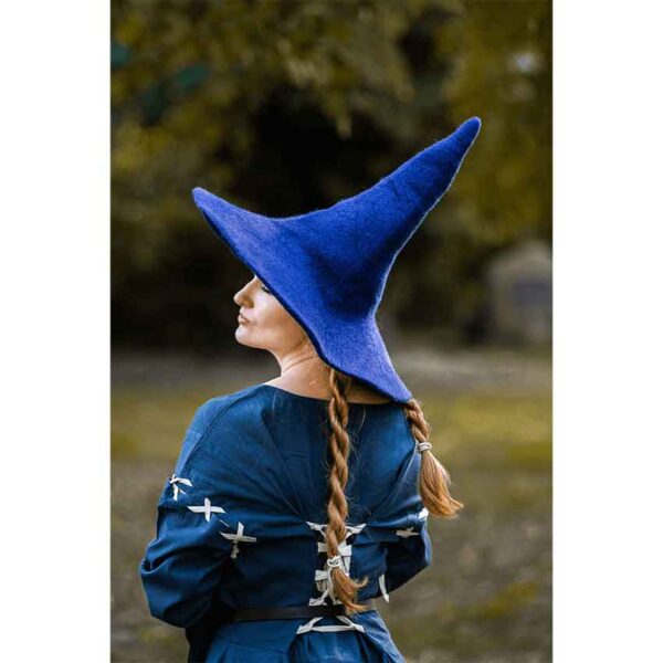 Agata Wool Witch Hat - Blue
