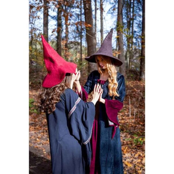 Agata Wool Witch Hat - Brown