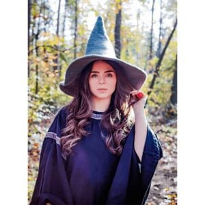 Agata Wool Witch Hat - Grey