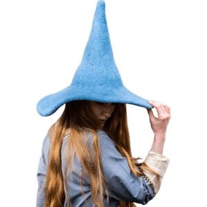 Agata Wool Witch Hat - Light Blue