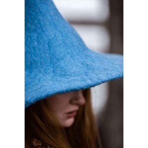 Agata Wool Witch Hat - Light Blue