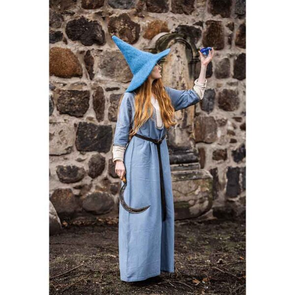 Agata Wool Witch Hat - Light Blue