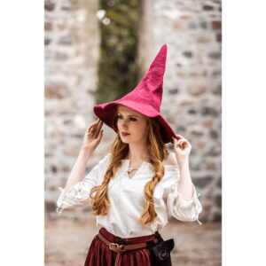 Agata Wool Witch Hat - Red