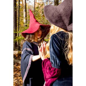 Agata Wool Witch Hat - Red