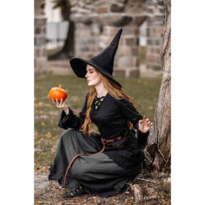 Agata Wool Witch Hat - Black