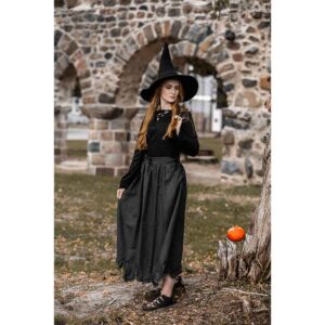Agata Wool Witch Hat - Black