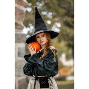 Agata Wool Witch Hat - Black