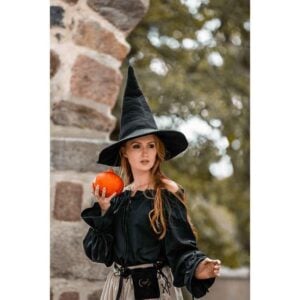 Agata Wool Witch Hat - Black