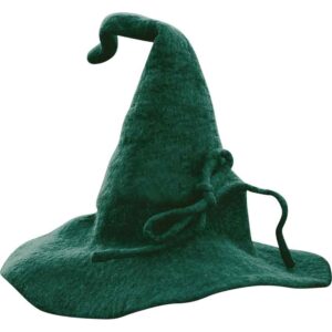 Merlin Wizard Wool Hat - Green