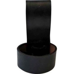 Embossed Celtic Drinking Horn Holder - Black