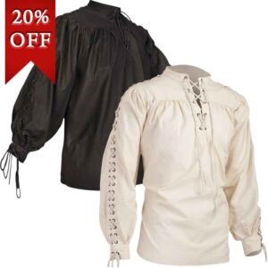 Alex Cotton Shirt with Eyelets