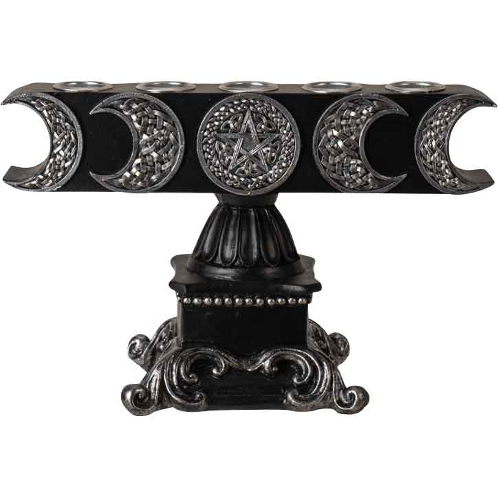Triple Moon Baroque Candle Holder