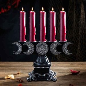 Triple Moon Baroque Candle Holder