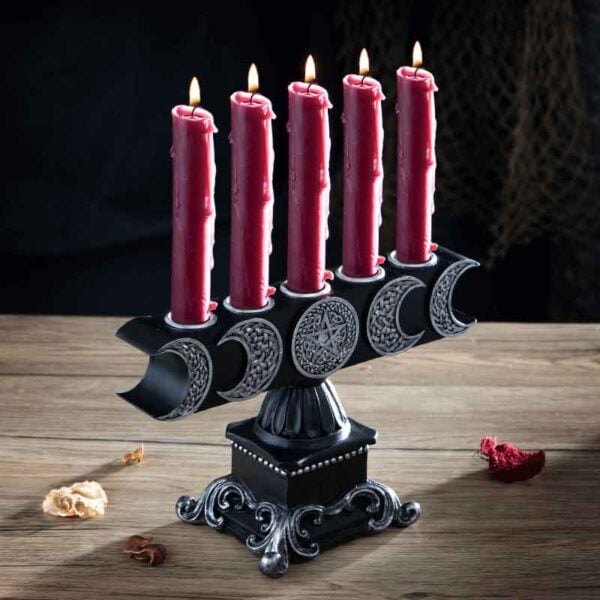 Triple Moon Baroque Candle Holder