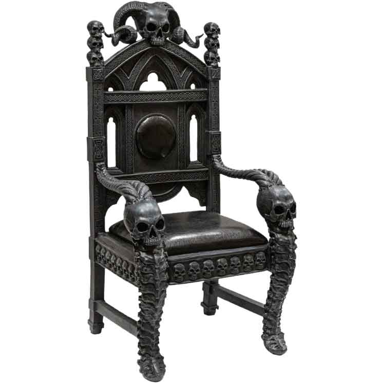 Dark Lord Gothic Skull Throne