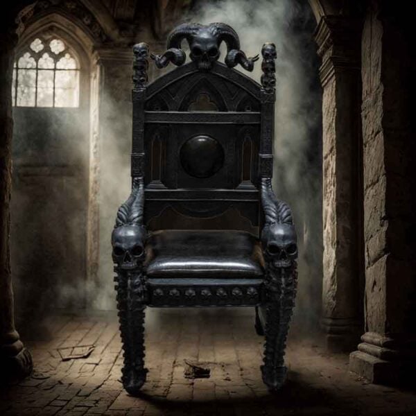 Dark Lord Gothic Skull Throne