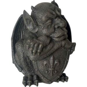 Sleeping Gargoyle with Shield Statue