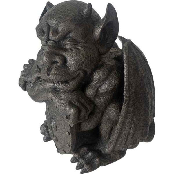 Sleeping Gargoyle with Shield Statue