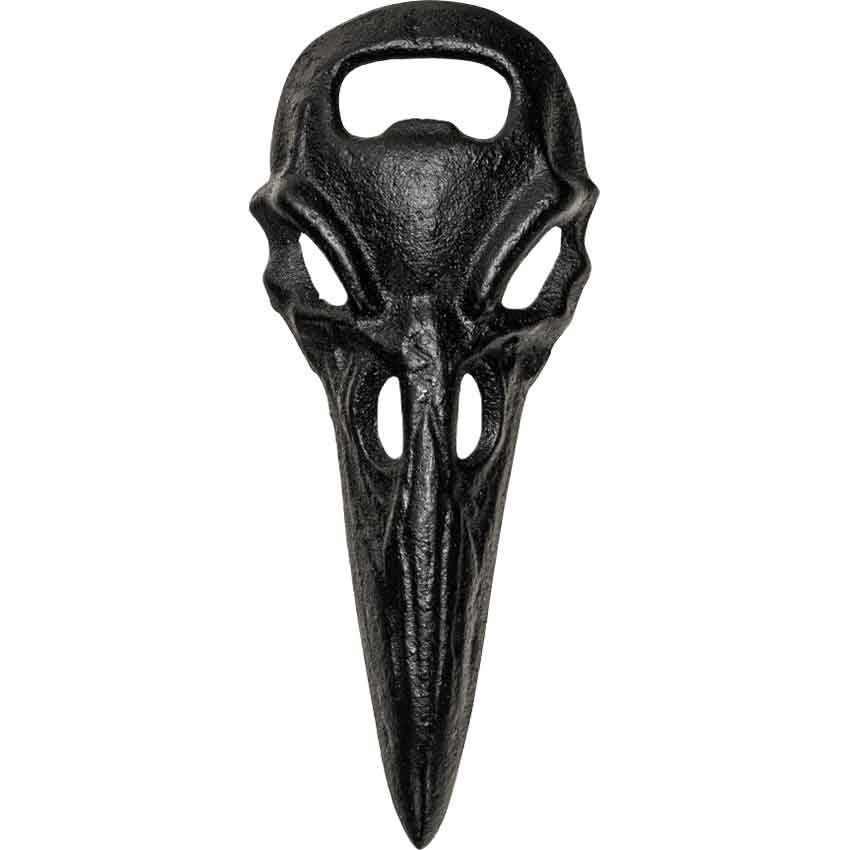 Black Raven Skull Bottle Opener