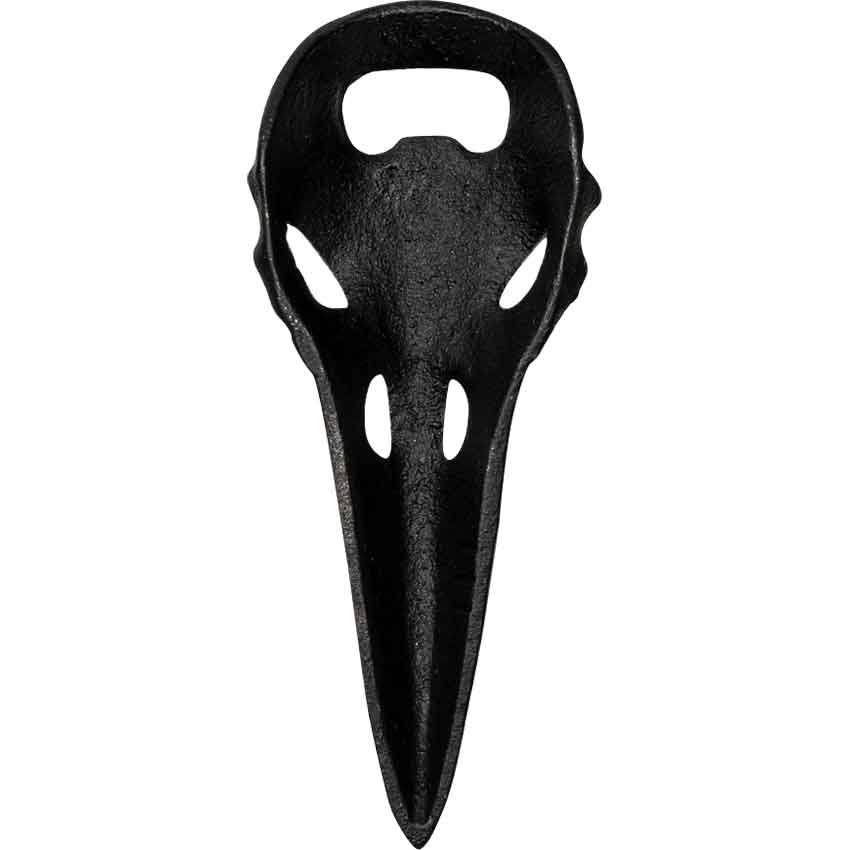 Black Raven Skull Bottle Opener