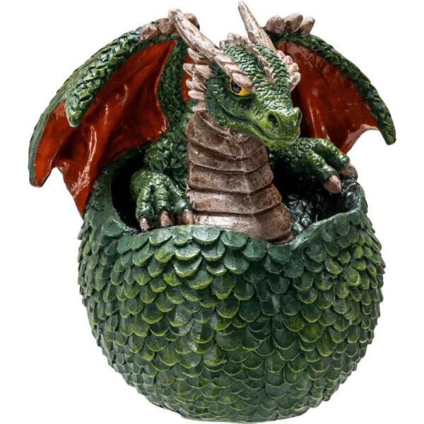 Green Dragon Hatchling Statue