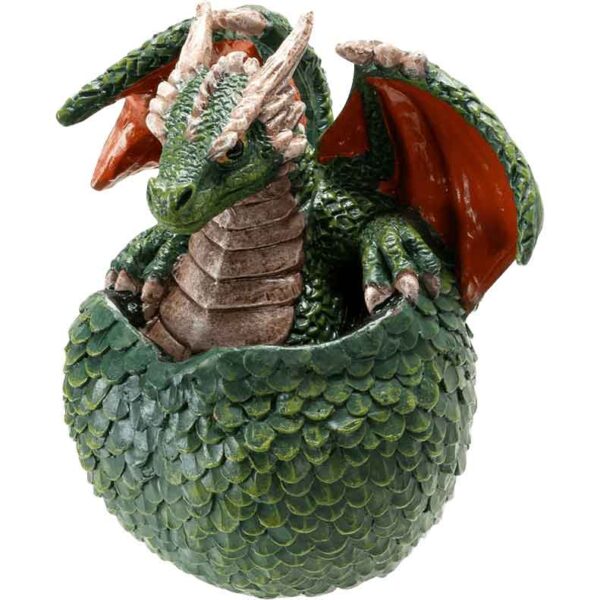 Green Dragon Hatchling Statue