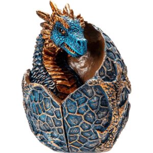 Blue Dragon Hatchling Statue