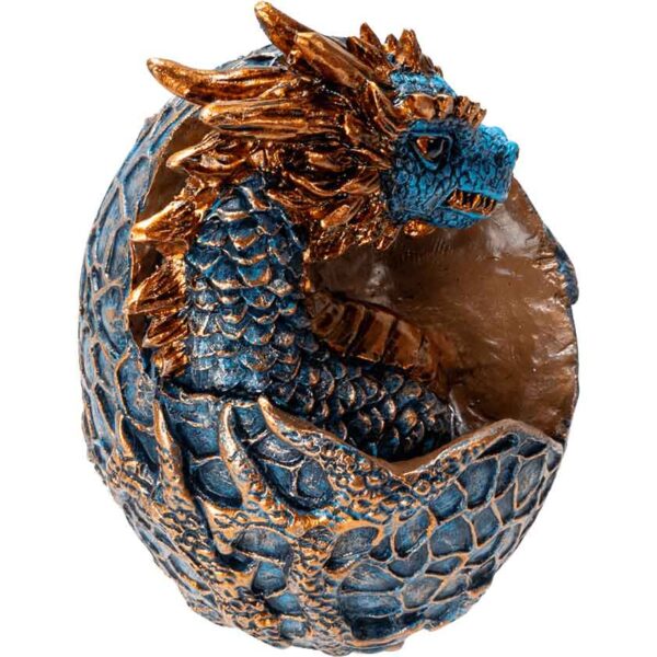Blue Dragon Hatchling Statue