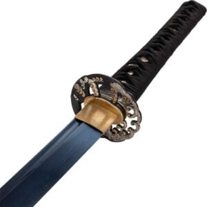 Blue Wave Handmade Katana with Stand