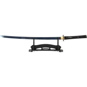 Blue Wave Handmade Katana with Stand