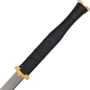 Ring Pommel Handmade Han Jian Sword with Stand