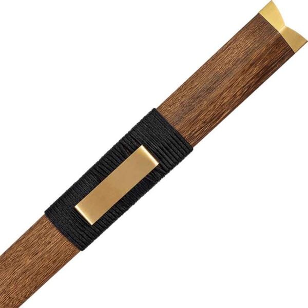 Ring Pommel Handmade Han Jian Sword with Stand