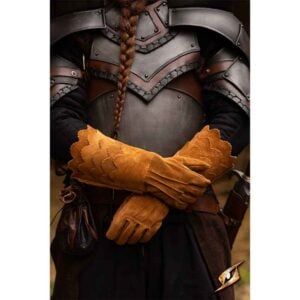 Suede Scale Gloves