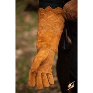 Suede Scale Gloves