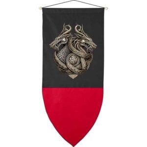 Double Dragon Medieval Banner