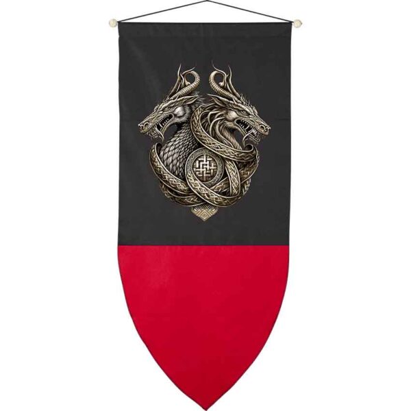 Double Dragon Medieval Banner