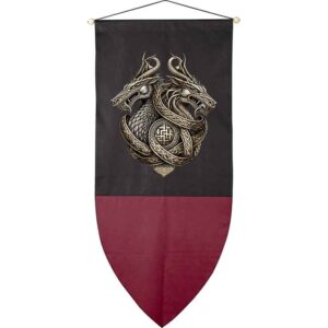 Double Dragon Medieval Banner