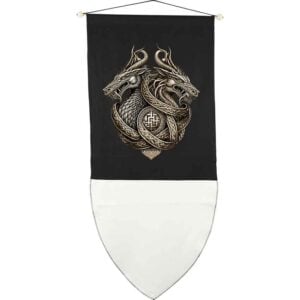 Double Dragon Medieval Banner