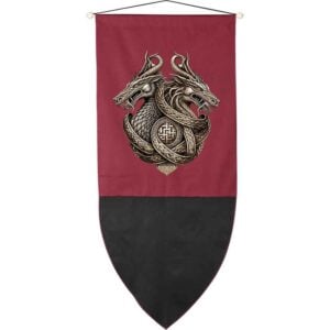 Double Dragon Medieval Banner
