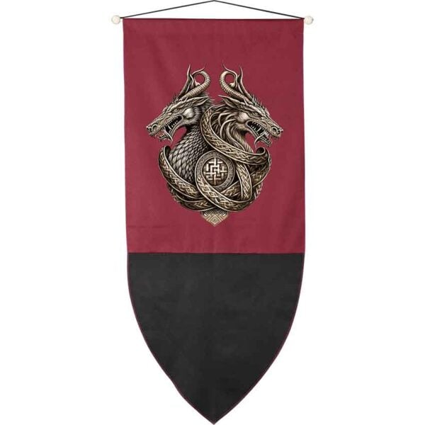 Double Dragon Medieval Banner