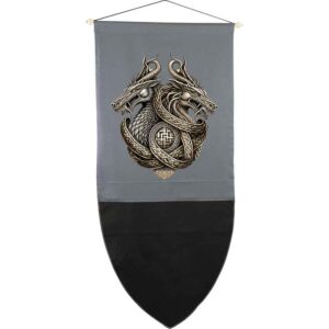 Double Dragon Medieval Banner