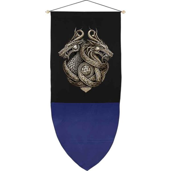 Double Dragon Medieval Banner