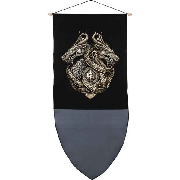 Double Dragon Medieval Banner