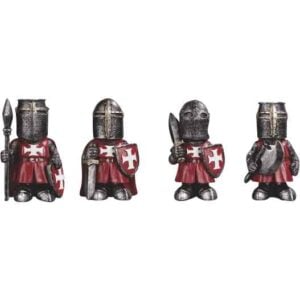 Mini Medieval Knights Hospitaller Statue Set