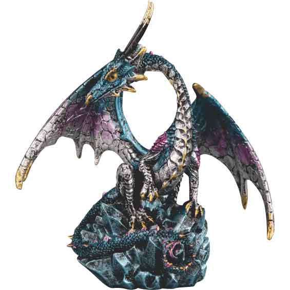 Blue Dragon on Icicle Statue