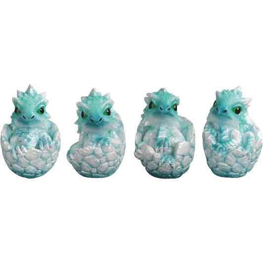 Hatching Ice Dragons Statue Set