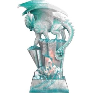 LED Ice Dragon on Icicle Statue