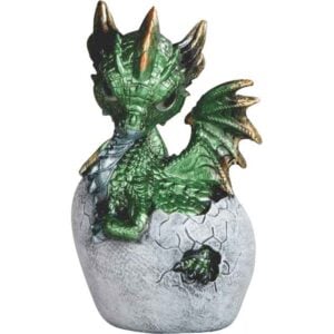Emerald Dragon Hatchling Statue