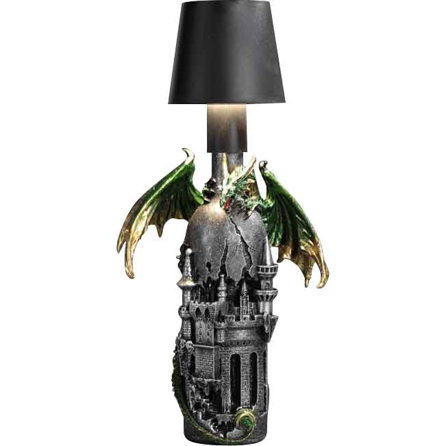 LED Green Ruin Sentinel Dragon Lamp