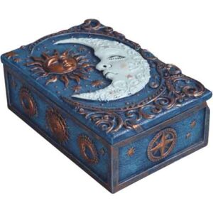 Celestial Sun and Moon Trinket Box